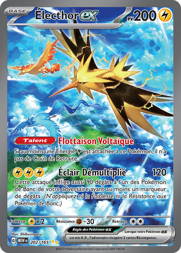 Carte pokémon électhor - pokémon, Électhor-ex