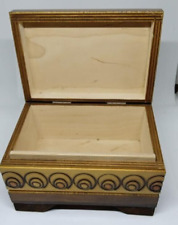 boîte en bois artisanale pyrogravure Décoration Maison Collection