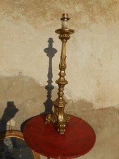 lampe pique cierge doré