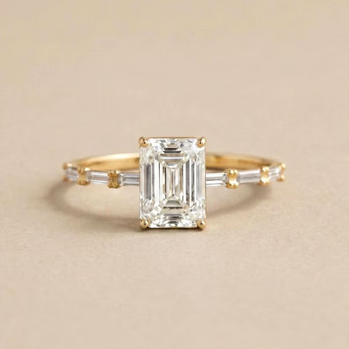 20ct emerald real moissanite - emerald,
