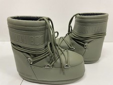 Moon Boot Icon Low Rubber Kaki EU 33/35 – Bottes Après-Ski Enfant