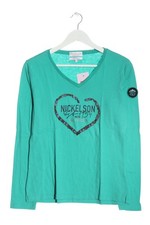 NICKELSON Top à manches longues Dames Haut T EU 42 turquoise-noir