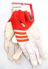 Gants De Football En Cuir Blanc/Orange NastyFAST D'adidas Taille XL Neuf