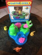 ?♟? JEU ÉVEIL - CASTOR EVEIL LES JOYEUSES GRENOUILLES JURA MADE IN ?? TBE