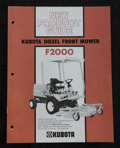 Kubota f2000 diesel avant - f2000,