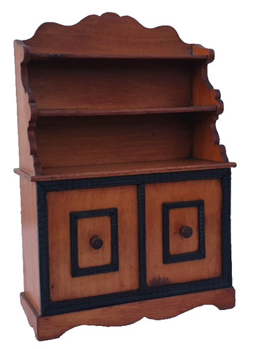 Meuble poupée ancien fin - meuble,