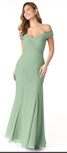 Robe longue azazie - robe, sauge