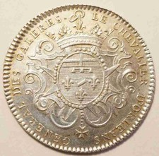 MARINE : RARE JETON ARGENT DE