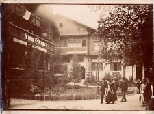 Paris, exposition universelle 1900, chalet Suisse Vintage silver print  Tirage