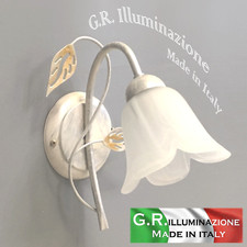 Applique moderne classique 1 L. Ivoire clair argent or lampe murale bain ZOE