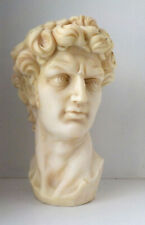 Statue tête du David de Michel-Ange H26 cm pour 5 kg (copie en résine)