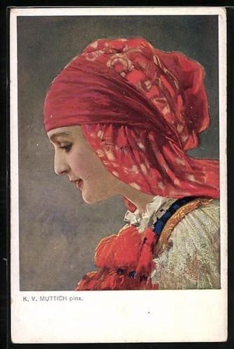 Carte postale artiste v - d'artiste, c.v
