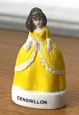 Fève Mat Princesse CENDRILLON robe Jaune Galette des Rois French Charm