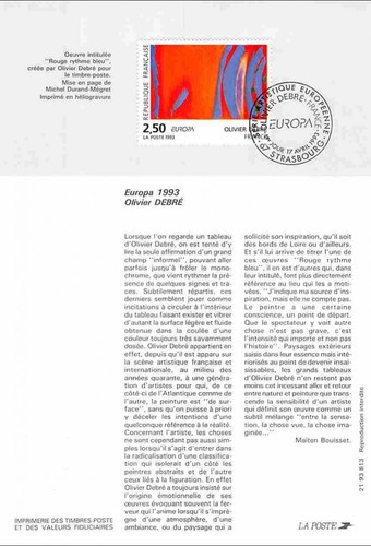 1993 notice philatélique - philatélique,