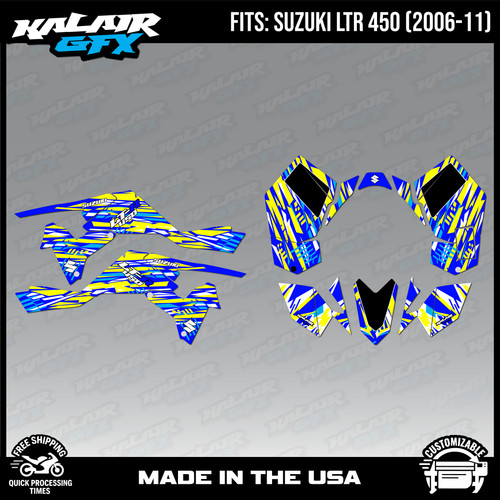 Graphics kit for suzuki atv - graphics,