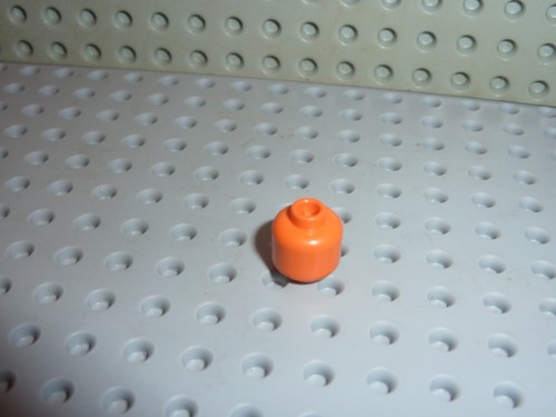 Tete lego orange minifig head - orange,