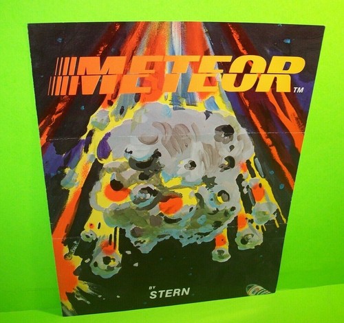 Meteor pinball flyer - meteor, original
