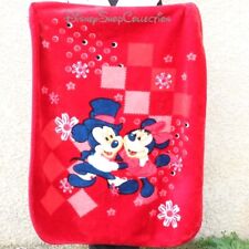 Couvre lit plaid DISNEY Mickey et Minnie couverture tapis rouge 115 cm (DOU)