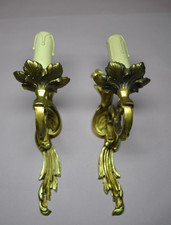 Paire d’Appliques Murales en Bronze Ancien