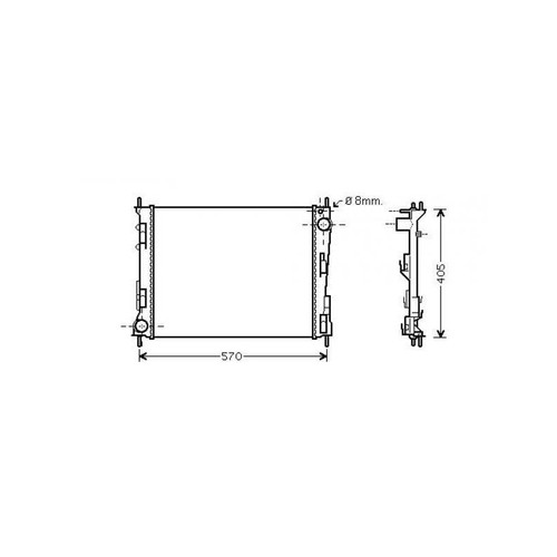 Radiateur 2l 16v - radiateur, 1.2l