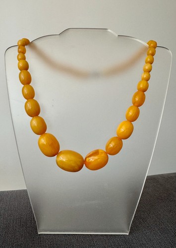 Ancien collier ambre - en,