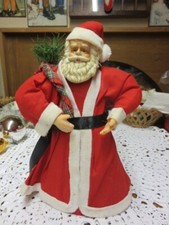 Ancienne décoration de Noël "Père Noël" hauteur 21 cm environ, vintage