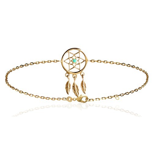 Bracelet attrape rêve pierre - bracelet,