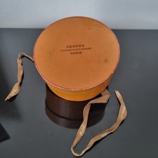 HERMES Rare Boîte Ronde Ancienne 1950