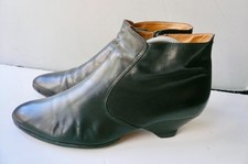 MAISON MARTIN MARGIELA Boots cuir noir lisse T40 IT