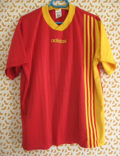 Maillot adidas rouge jaune - maillot,