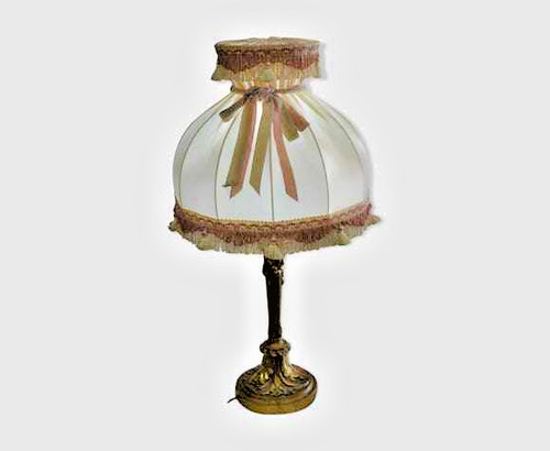 Lampe table bois doré - table,