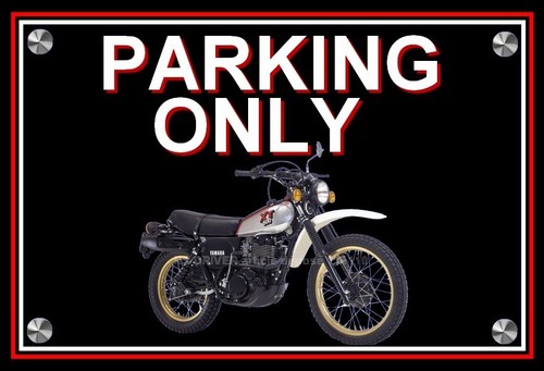 Plaque parking only yamaha - plaque,