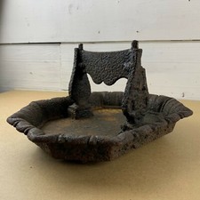 Ancien grattoir à bottes victorien en fonte