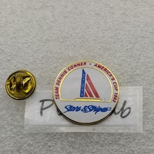 Pin's-BATEAU-STARS ET SNIPERS-Team Dennis Conner-America's Cup 1992-IPC-P4L1