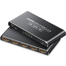 Splitter HDMI 4 Sorties repartiteur hdmi Splitter 4K répartiteur ecran 1 entr...