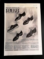 Publicité de 1931 Chaussures luxe hommes SIRIUS  - Henri Fière Roman Drôme  2663