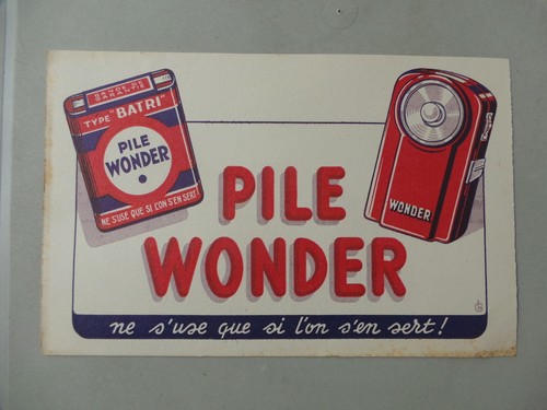 Buvard publicitaire wonder - buvard,