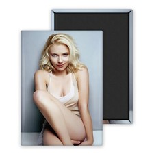 Scarlett Johansson 2-Magnet Personnalisé 54x78mm Photo Frigo
