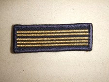 Insigne de grade tissu&velcro