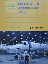 11/2007 PUB EMBRAER COMMERCIAL AVIATION ERJ 145 AIRLINER AIRLINES ORIGINAL AD