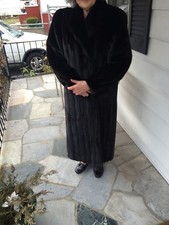 Black Mink Fur Coat  Size 18