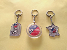 3 ANCIENS PORTE CLÉS LES ROUTIERS RESTAURANTS CAMION BERLIET, UNIC, SAVIEM...ETC