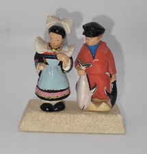 Figurine Vintage Couple Breton
