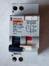 Disjoncteur Merlin Gerin DPN C16 vigi 30mA 2P 20902