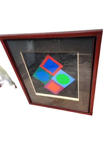 Lithographie vasarely signée - ,