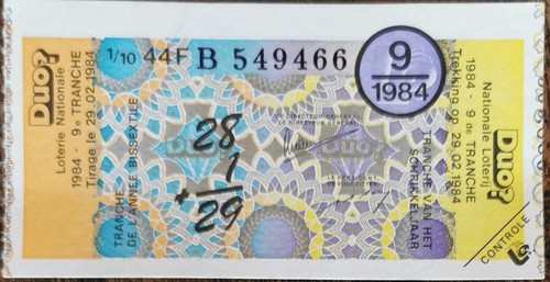 Billet loterie nationale - billet,