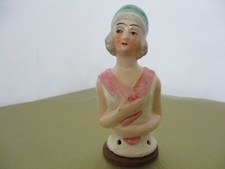 Flapper Green Hat Half Doll