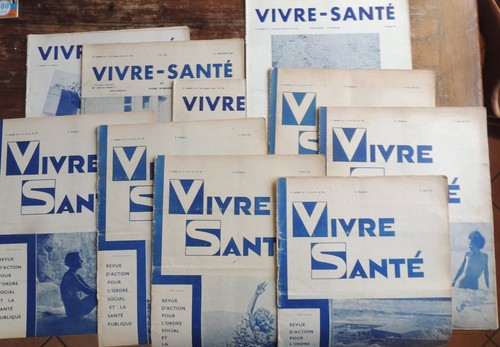 Lot revues vivre santé - revues,