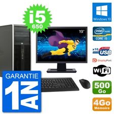 PC Tour HP 8100 Ecran 19" Core i5-650 RAM 4Go Disque 500Go Windows 10 Wifi