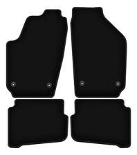 Tapis de sol en velours noir pour Seat Ibiza III 6L année 2002-2008 set 4 pièces